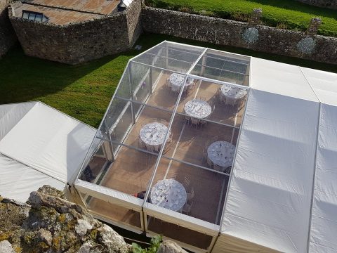 clear wedding marquee